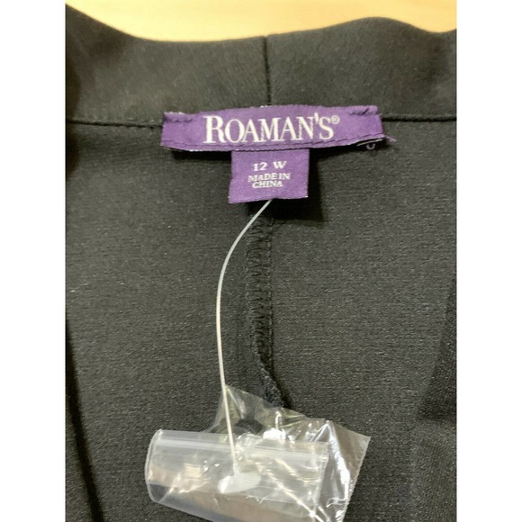 Roaman's  Women's 2-Piece Black  Dress Suit Set - Picture 8 of 12